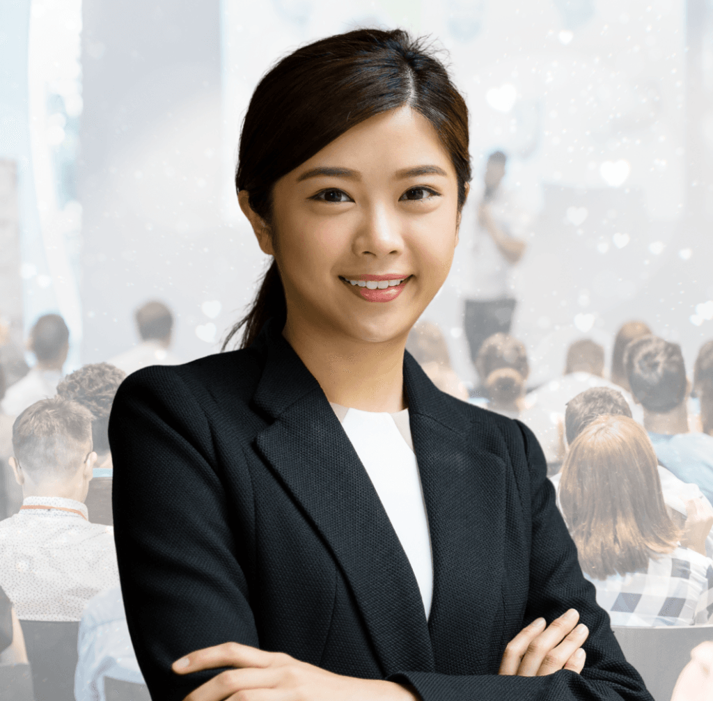 "Marketing professional at work"